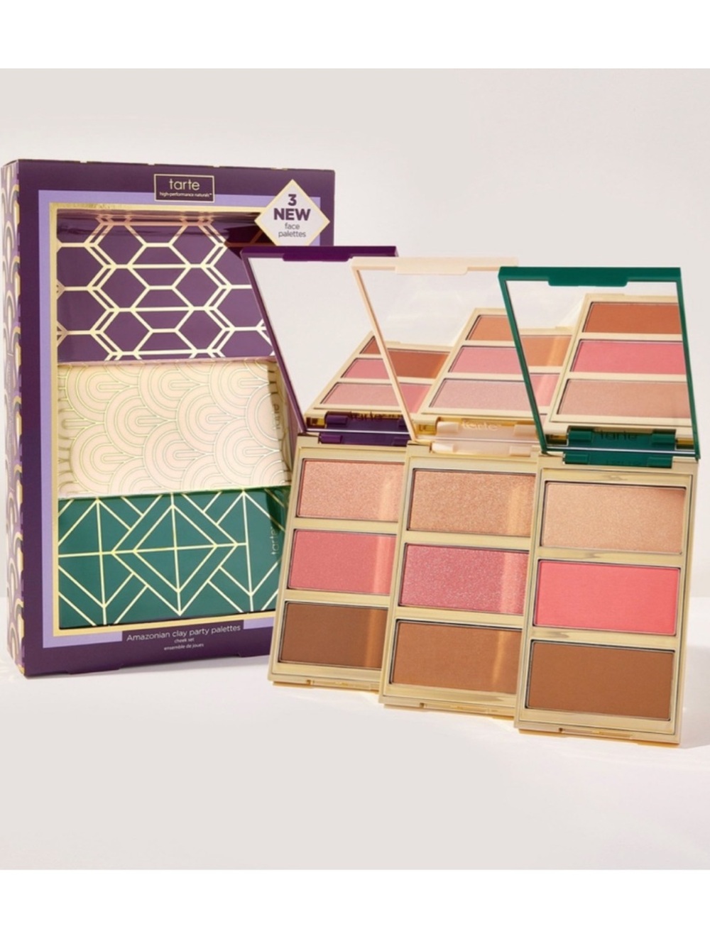 TARTE AMAZONIAN CLAY PARTY PALETTES CHEEK SET